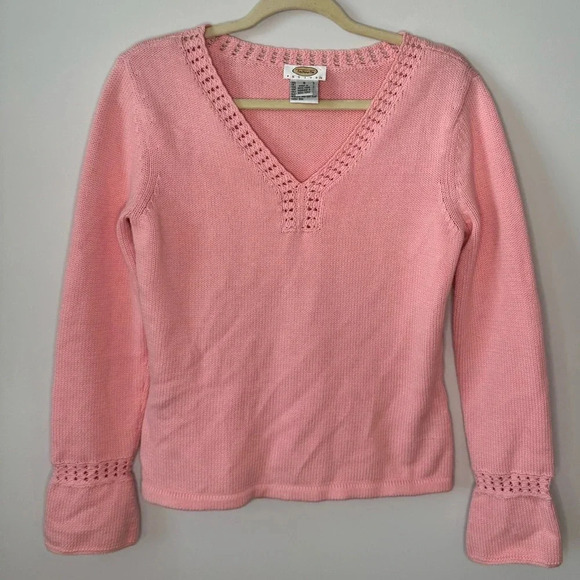Talbots Pink Knit Sweater - Picture 9 of 15